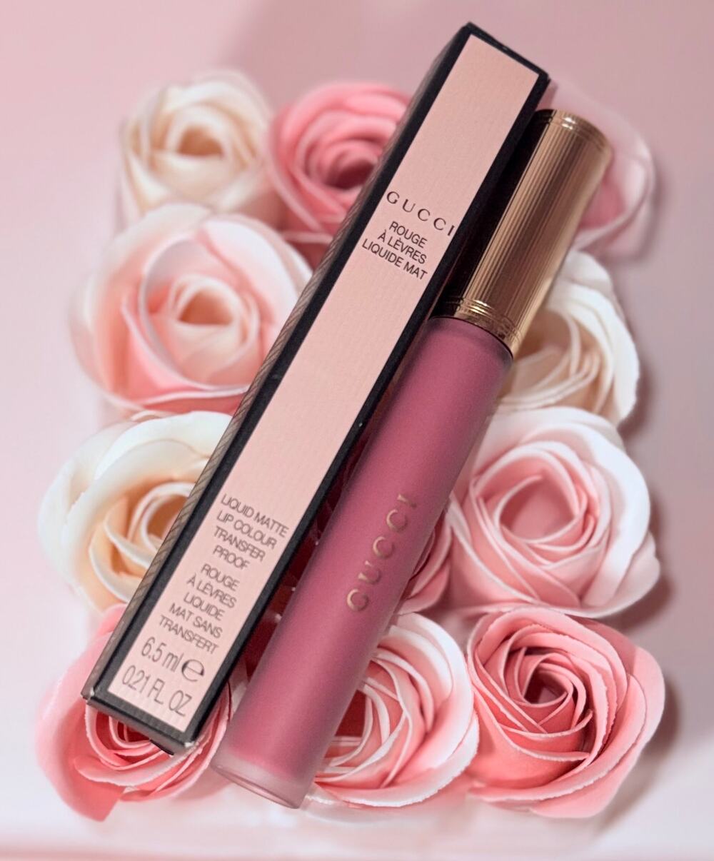 GUCCI Liquid Matte Transfer Proof in "Cornelia Pink"